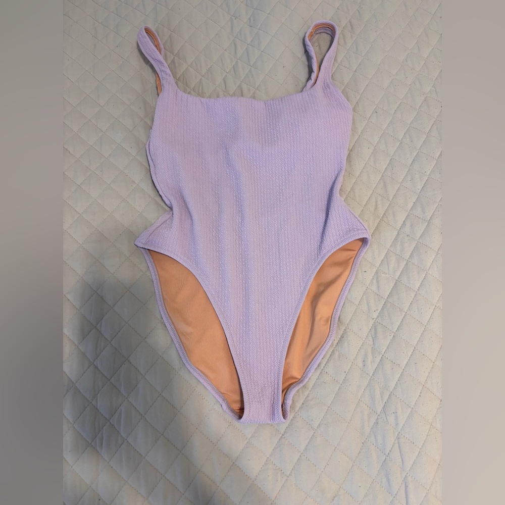J CREW Lavender One-Piece Swimsuit